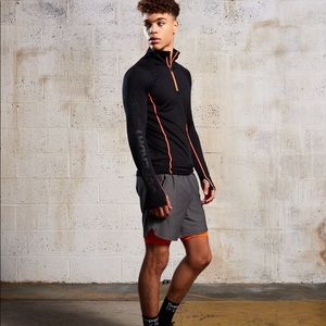 Superdry Sport Athletic Half Zip Henley Top